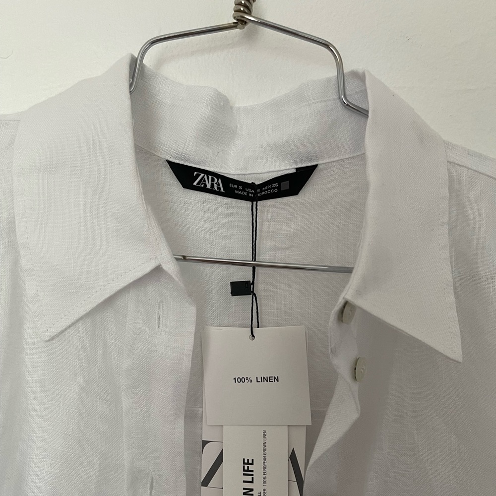 Perfect white oversized linen shirt!
